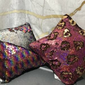 Reversible Sequins Accent Pillow Posh Boss Customizable NEW